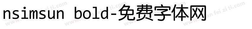 nsimsun bold字体转换